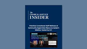 The Crime and Justice Insider mockup for quarter three. Link to full newsletter.